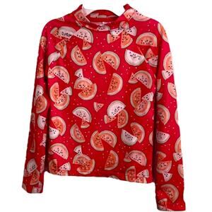 Gymboree Rash Guard Size 5 6 Watermelon Swimsuit top Long Sleeve UPF 50 swim